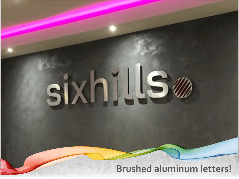 Brushed-aluminum-letters